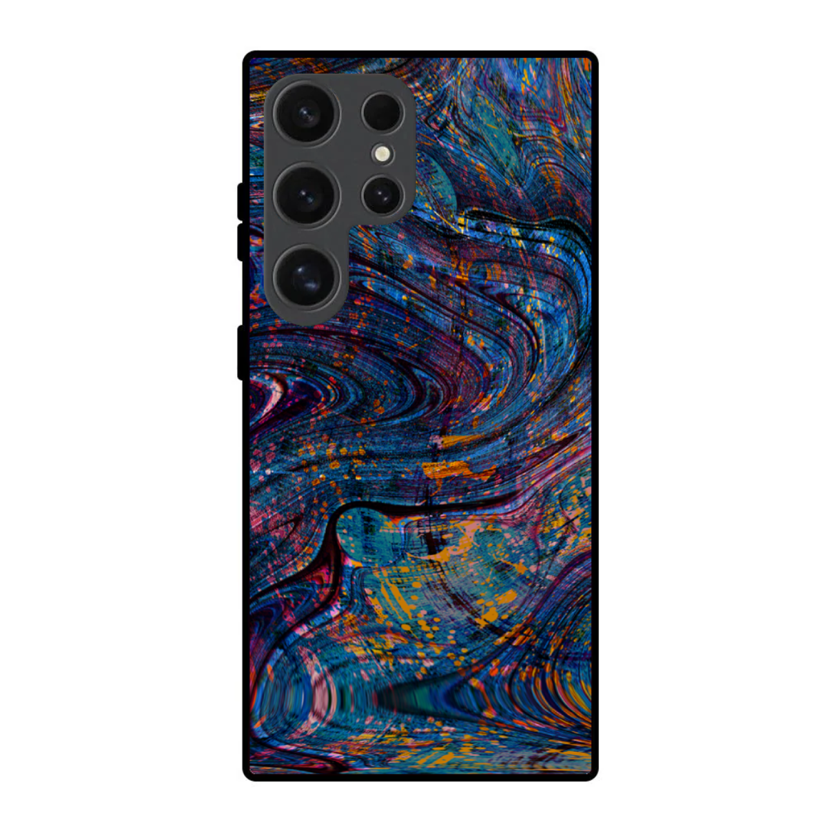 Grunge Blue Phone Cover, Slim and Lightweight