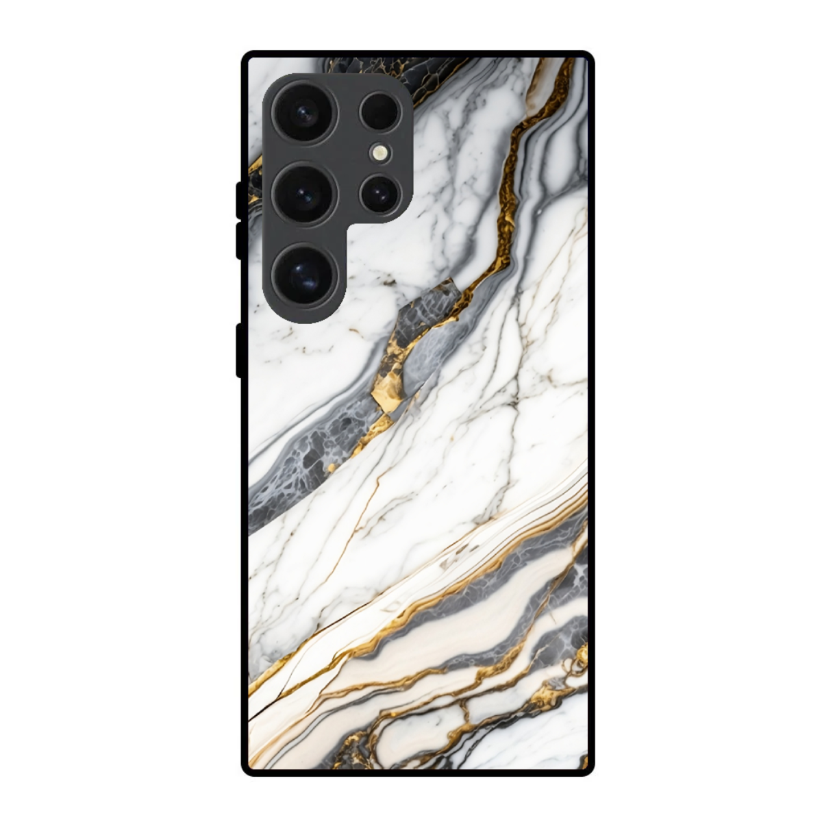 White Veins Phone Cover, Slim and Lightweight
