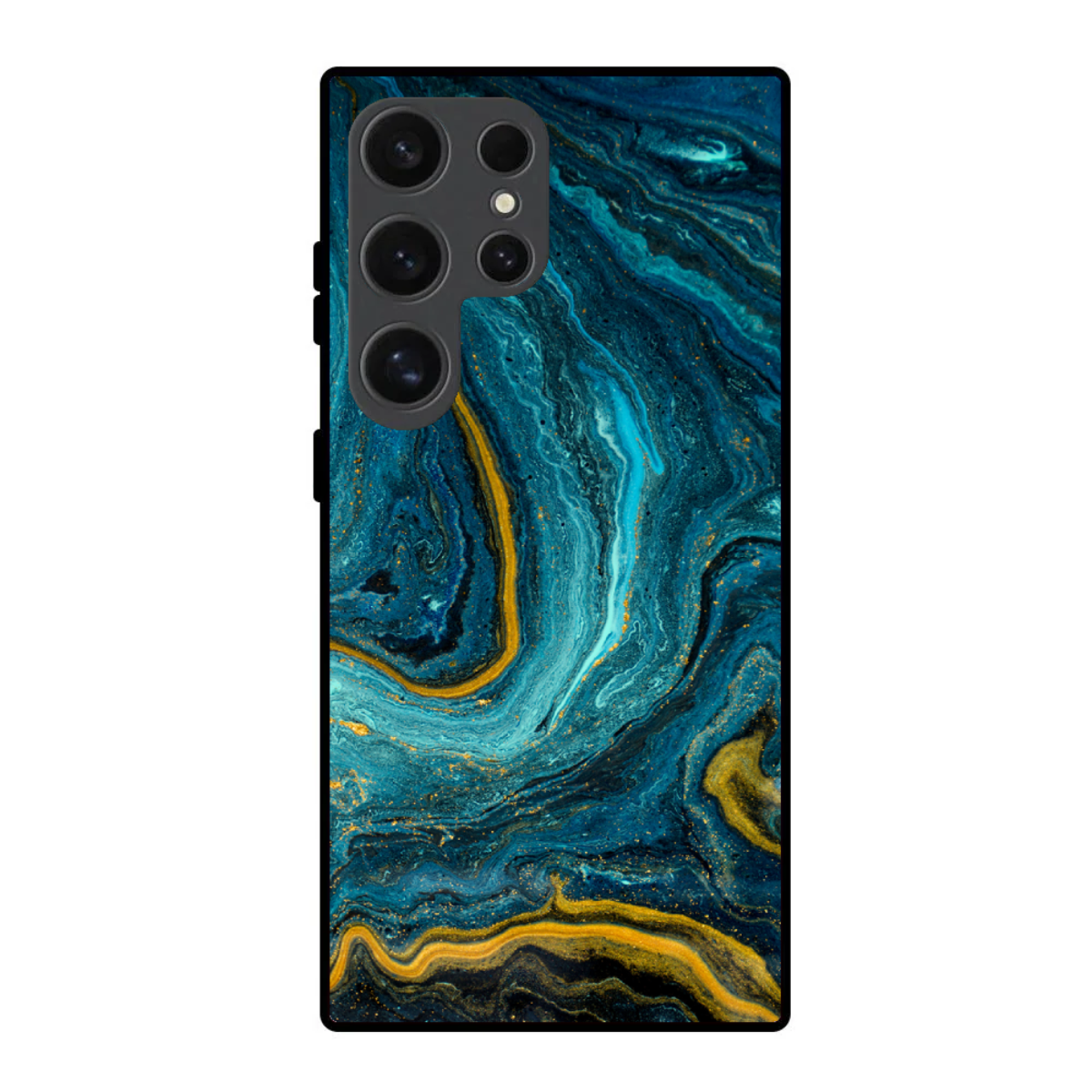 Jade Blue Marble Phone Cover, Slim and Lightweight