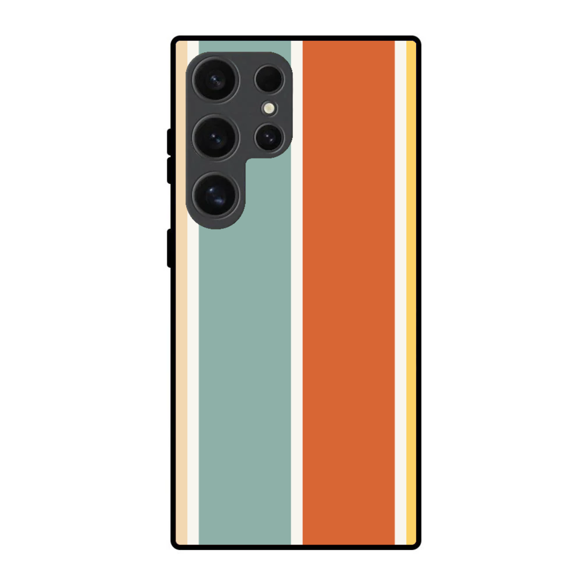 Blue & Orange Stripes Phone Cover, Slim and Lightweight