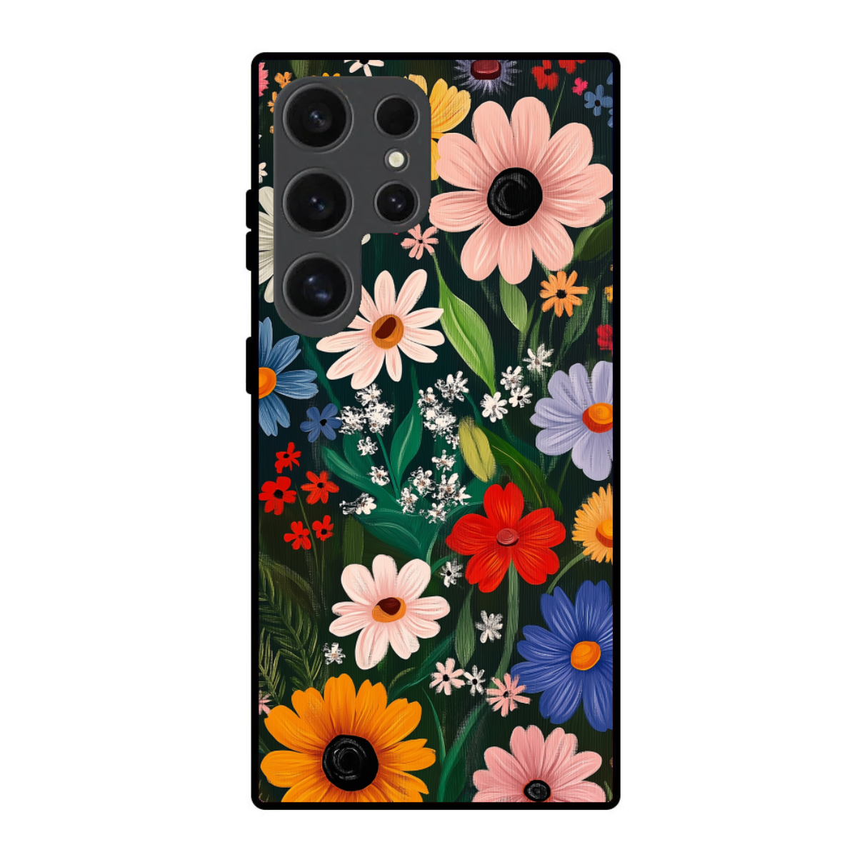 Colourful Floral Design Phone Cover, Slim and Lightweight