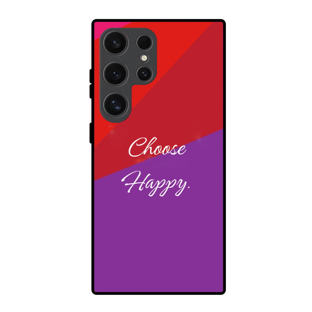 Choose Happy Quote Phone Cover, Slim and Lightweight