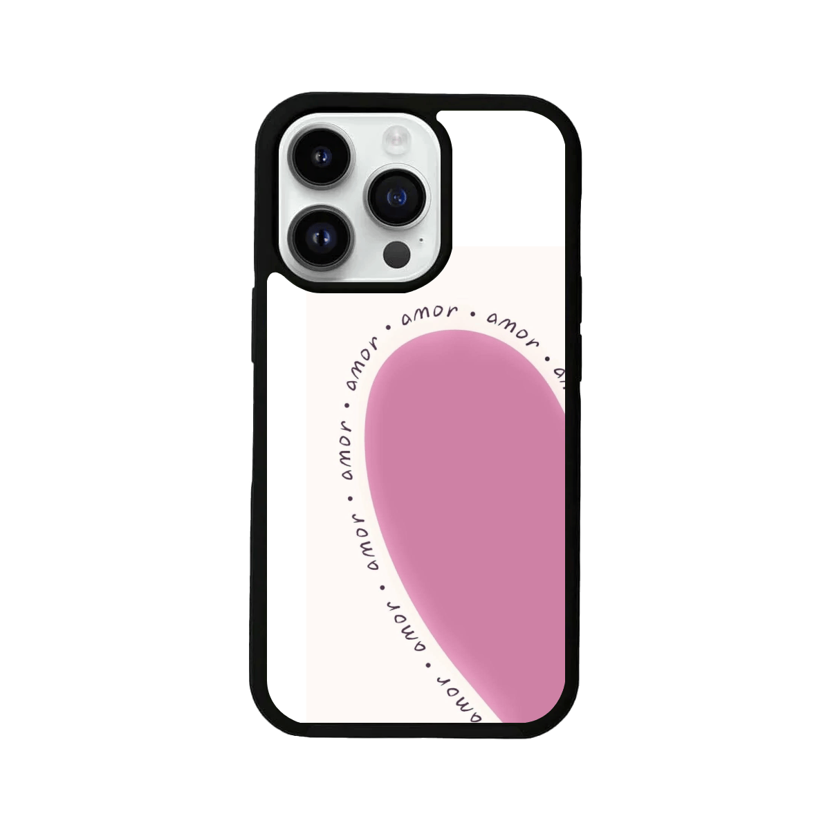 Amore Heart Cute Minimal Solid Mobile Case