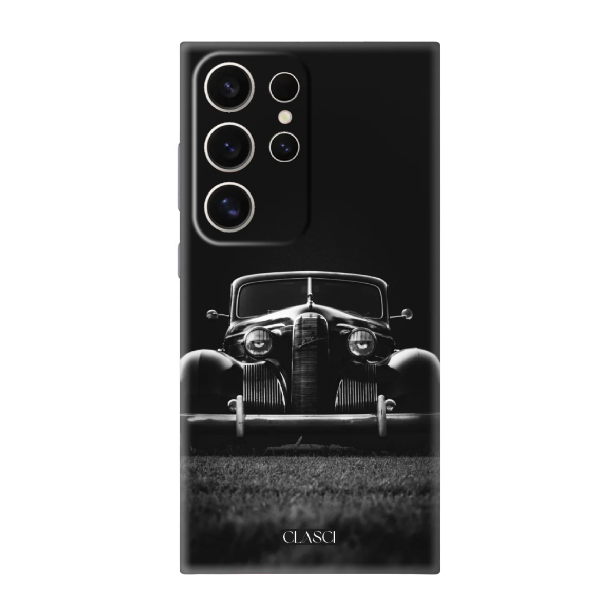 1940s Black Classic Car Silicone Phone Case
