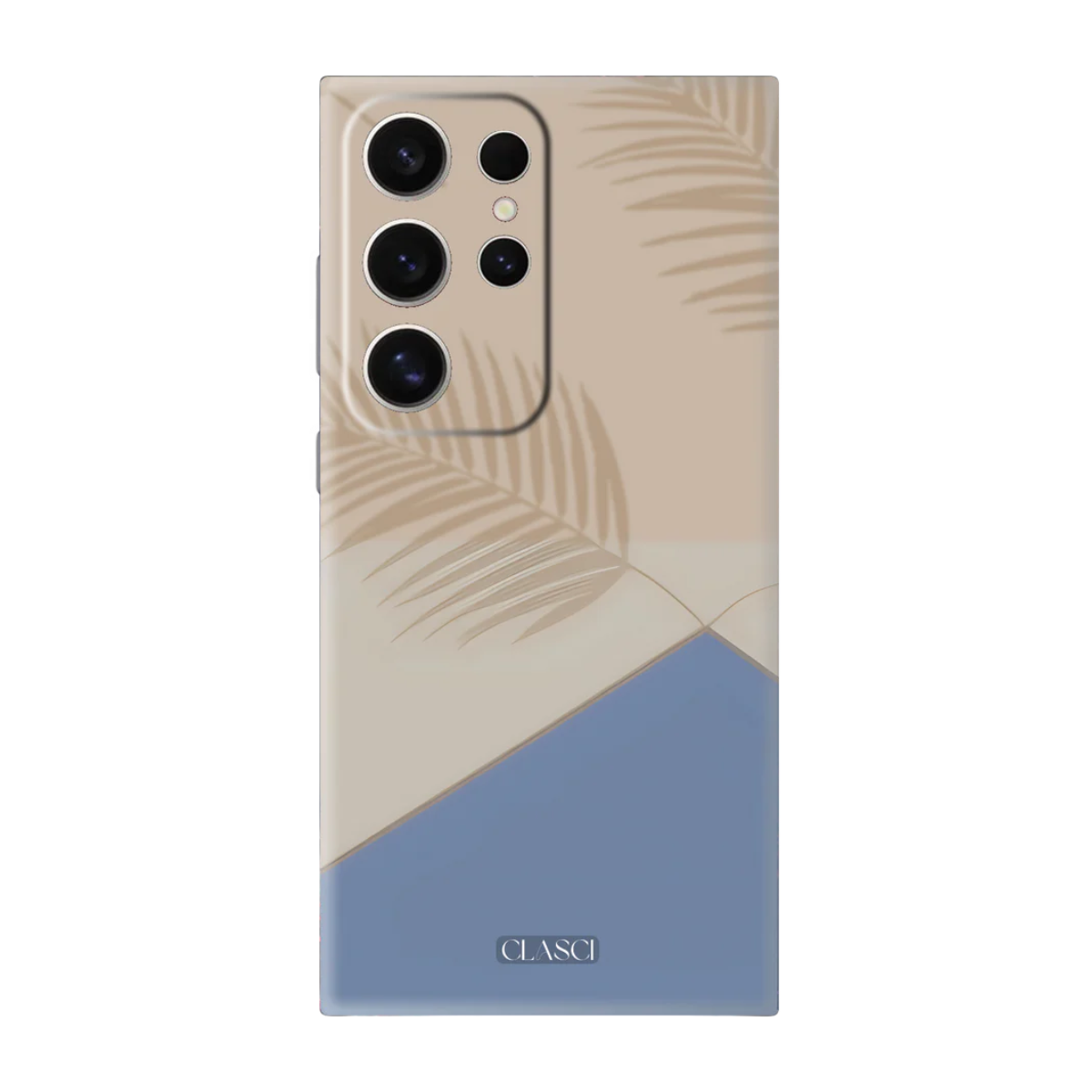 Aesthetic Beige Tropical Solid Silicone Phone Case