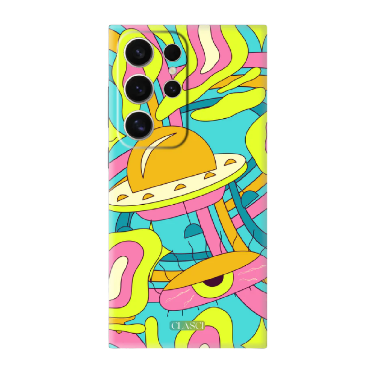 Alien Smiles Phone Cover, Slim and Lightweight