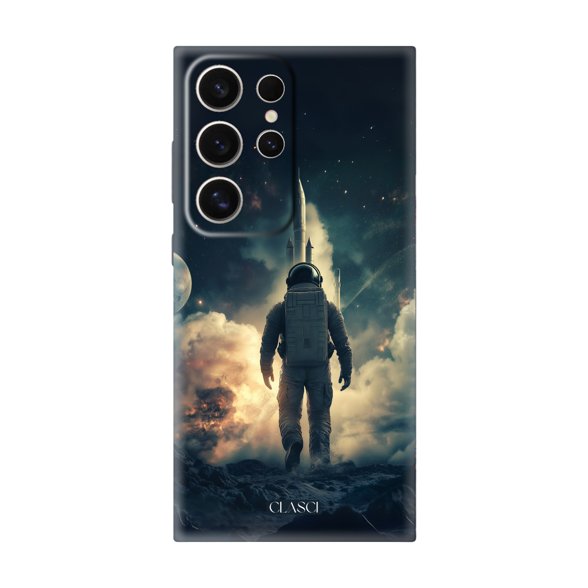 Astronaut Reflection Phone Cover, Slim and Lightweight
