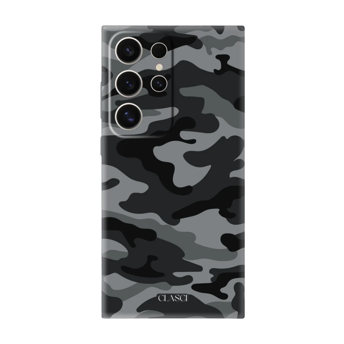 Black Camouflage Silicone Phone Case