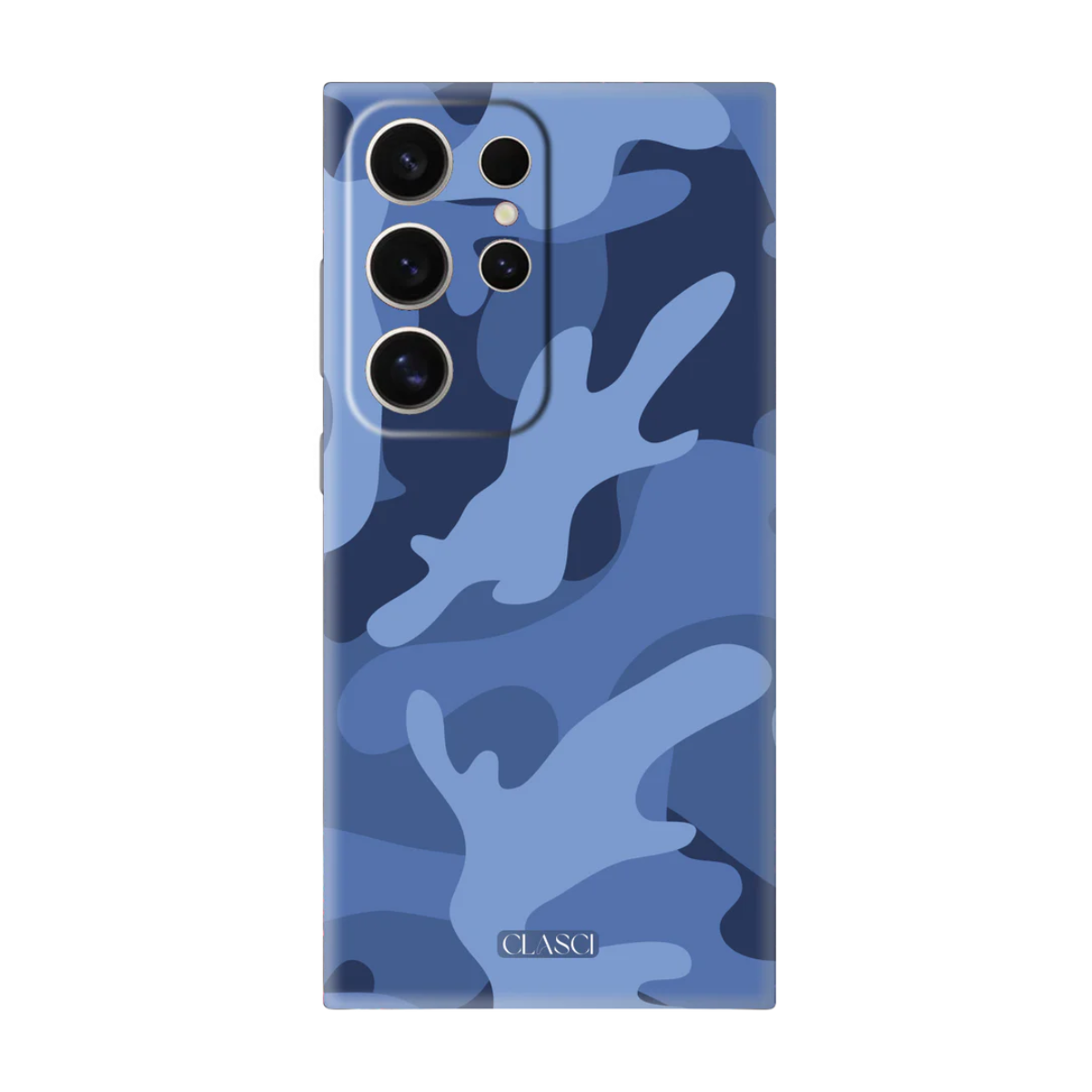 Blue Ocean Camo Silicone Phone Case