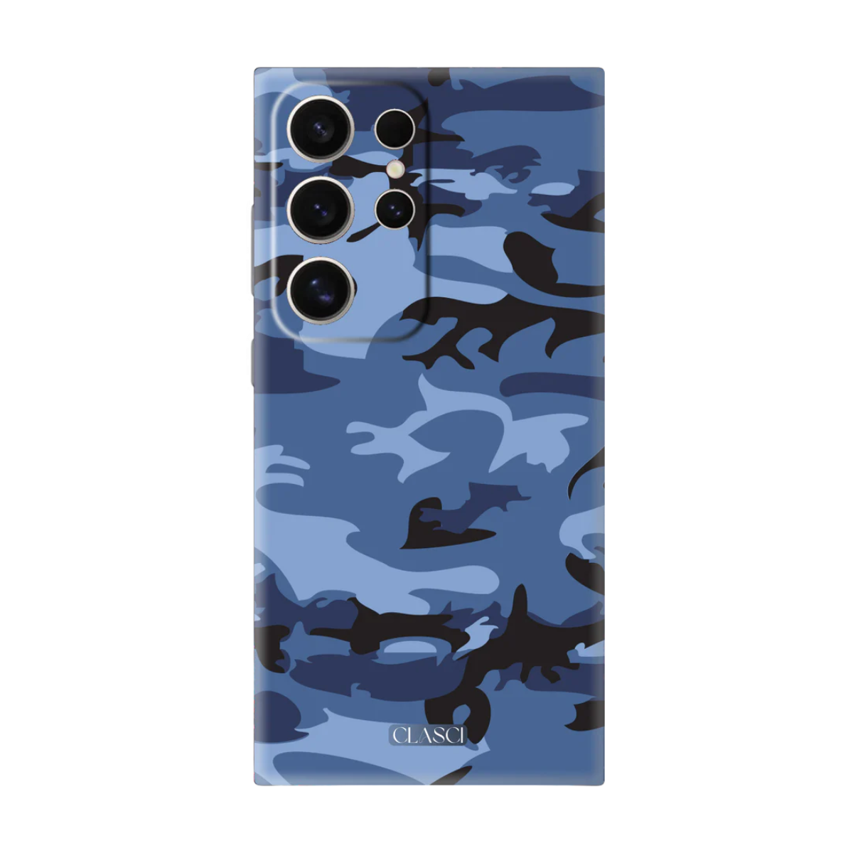 Blue Ocean Camouflage Silicone Phone Case