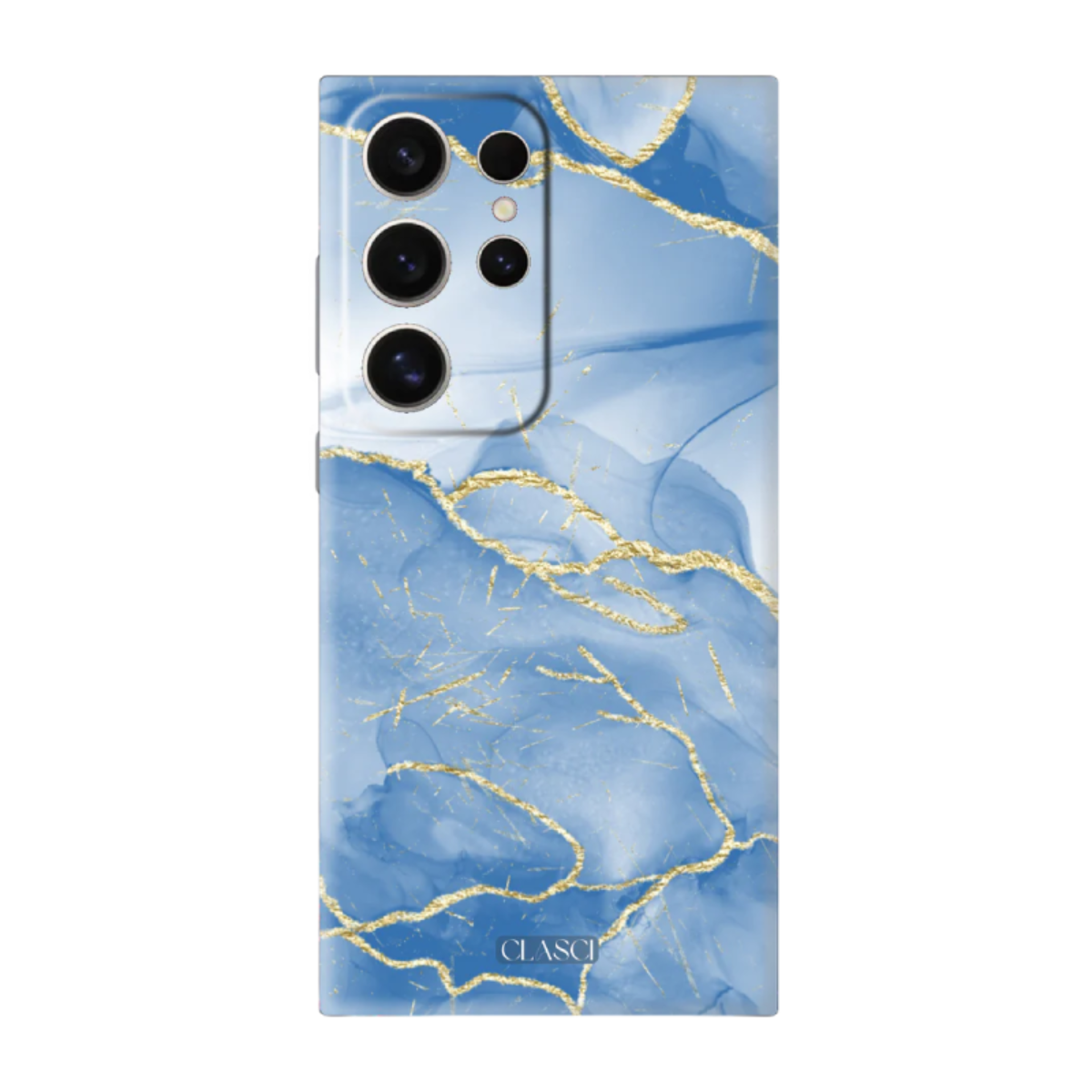 Blue Decor Marble Phone Cover, Slim and Lightweight