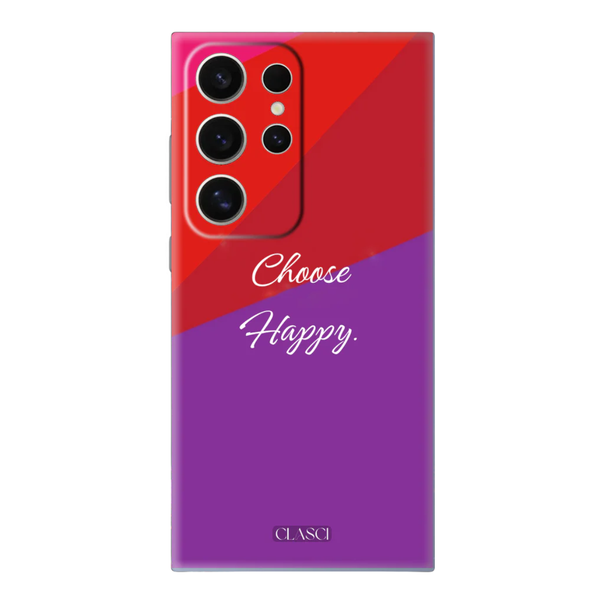 Choose Happy Quote Solid Silicone Phone Case