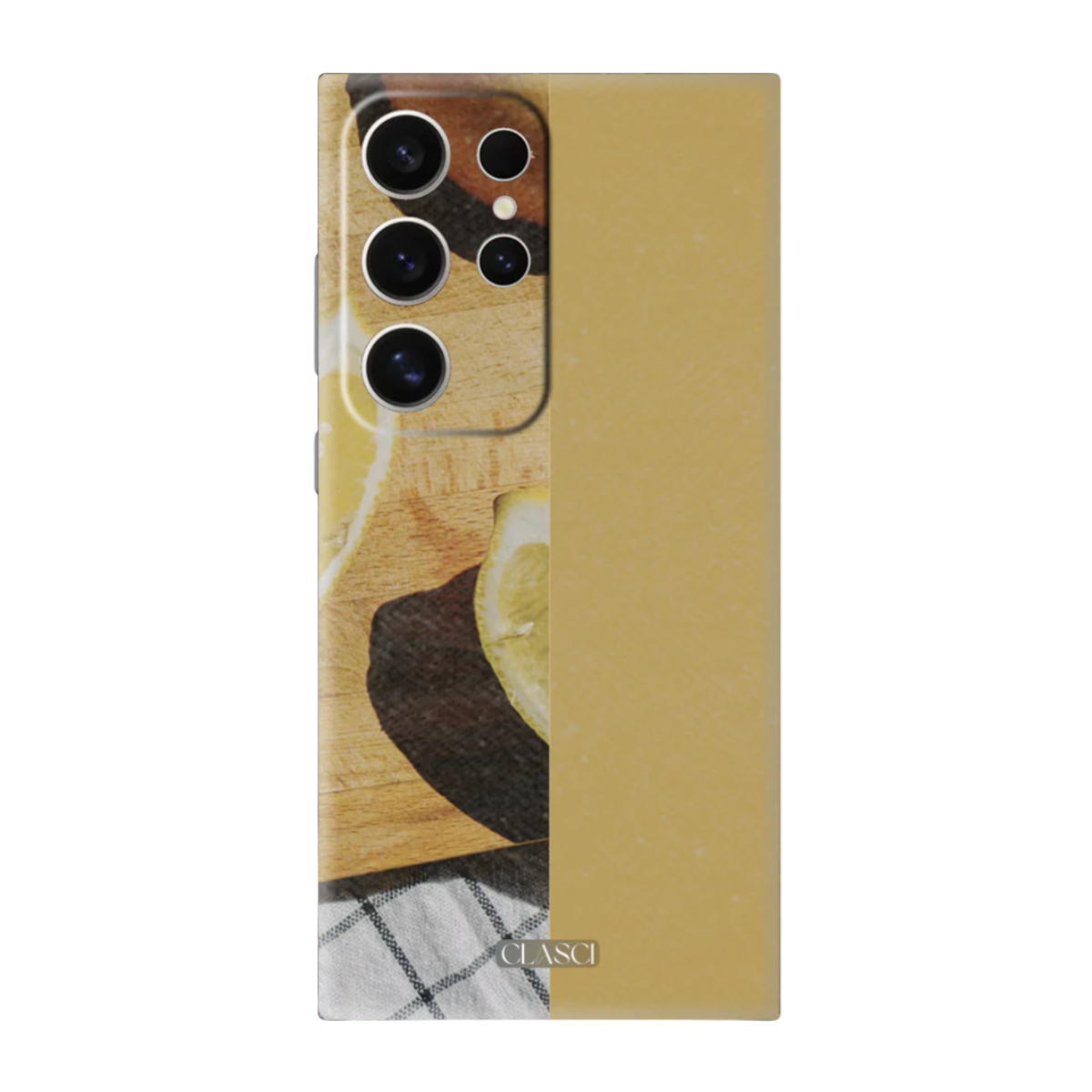 Citrus Lemons Solid Design Silicone Phone Case