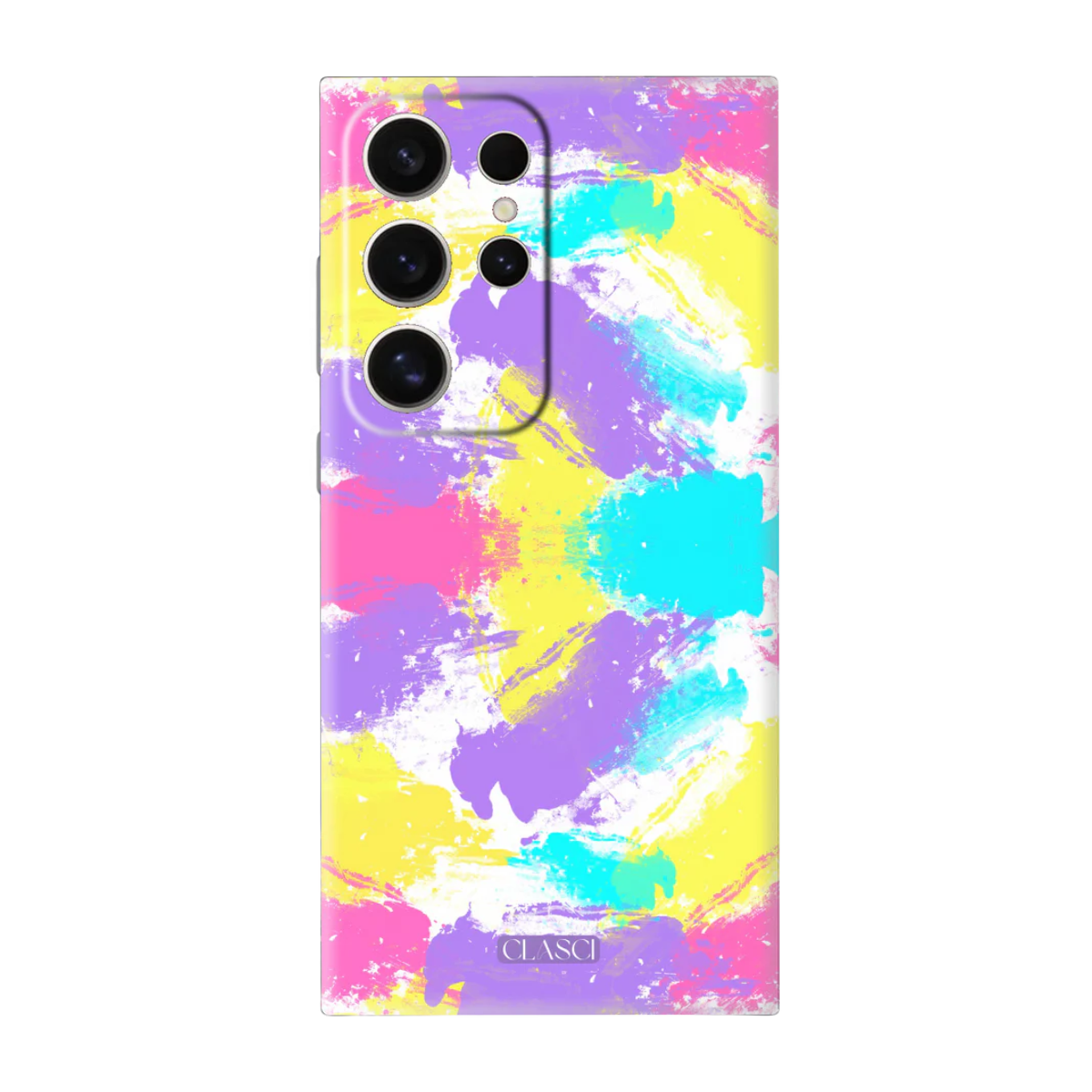 Colourful Stroke Design Solid Silicone Phone Case