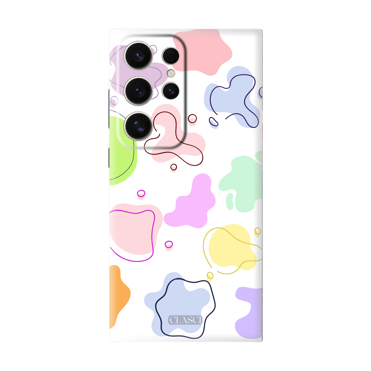 Colourful Blobs Phone Cover, Slim and Lightweight