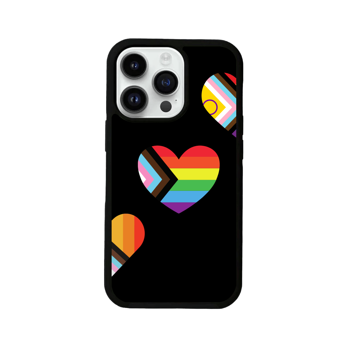 My Pride Rainbow Colours Heart-Shaped Glass Case