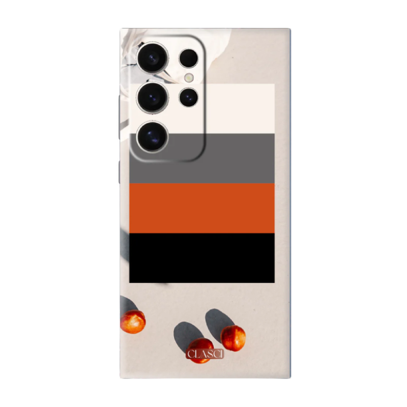 Dark Orange Pallet Silicone Phone Case