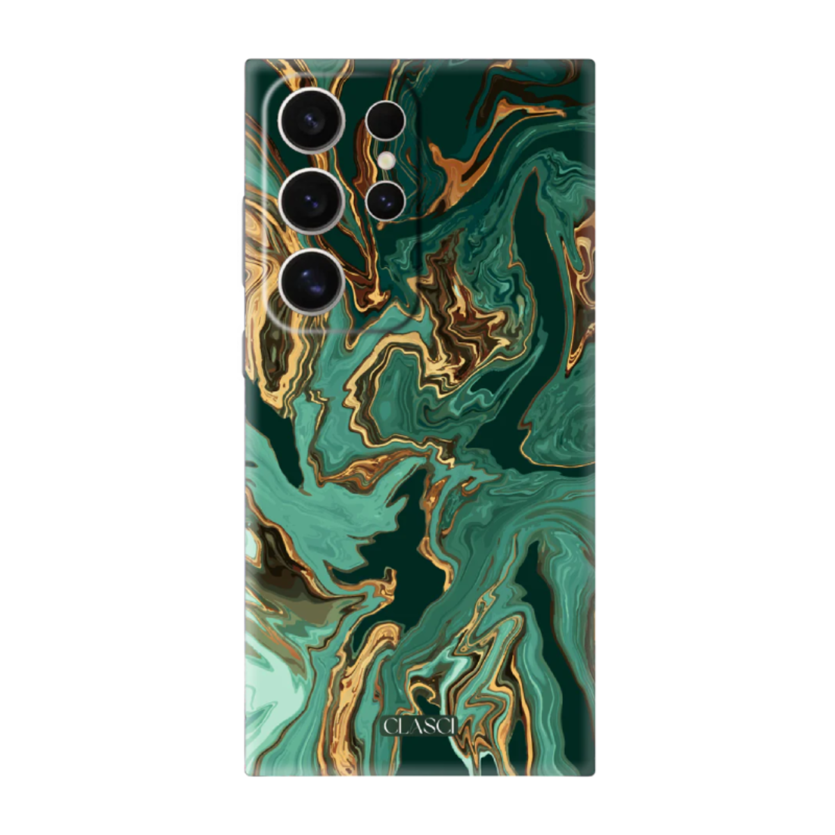 Emerald Marble Phone Cover, Slim and Lightweight