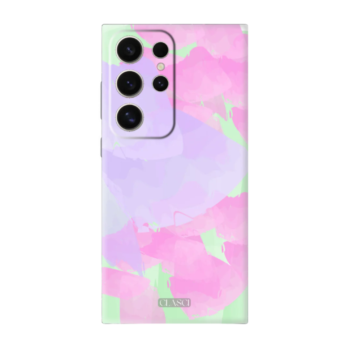 Floral Pastel Design Solid Silicone Phone Case