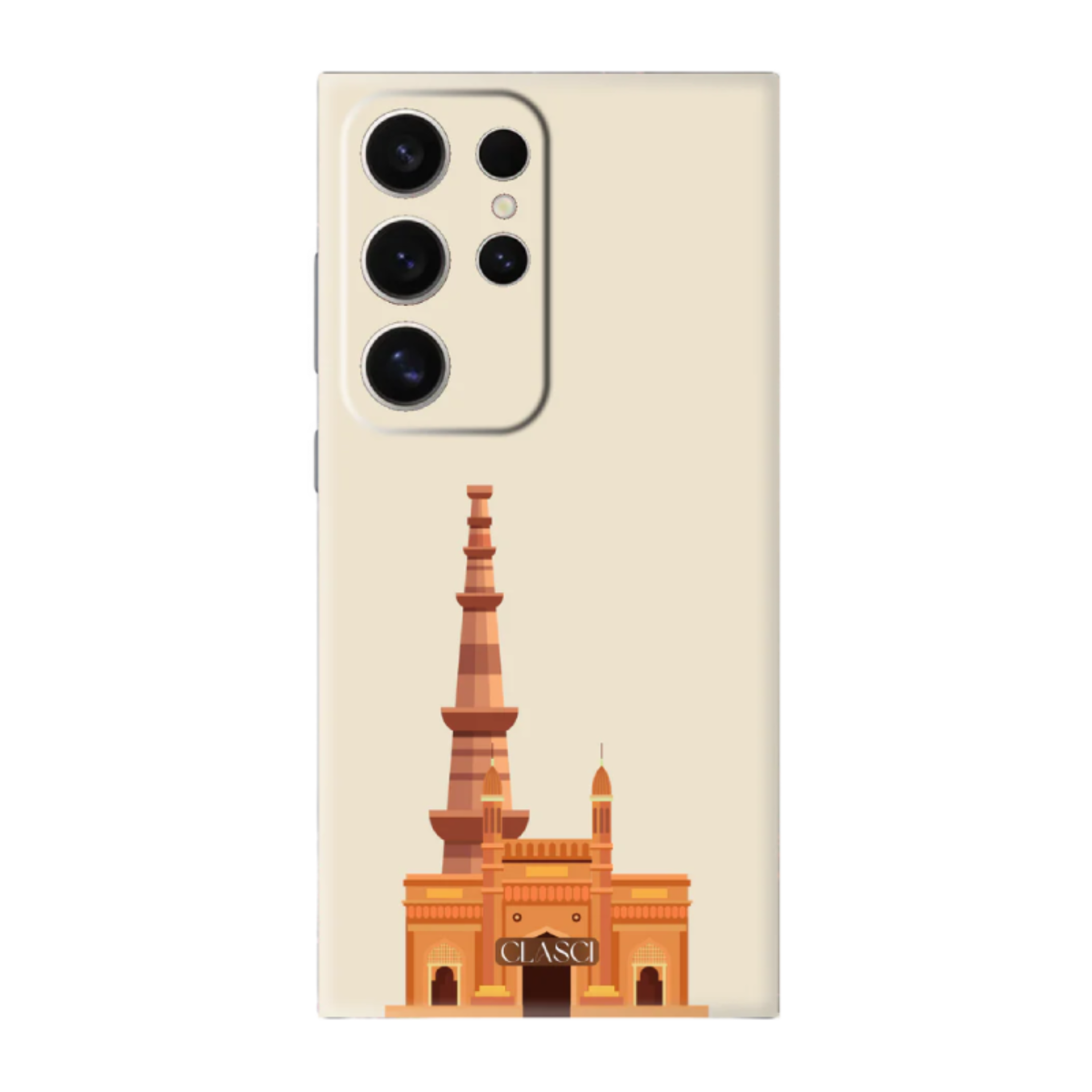 Gateway With Qutub Minar Monument Silicone Phone Case