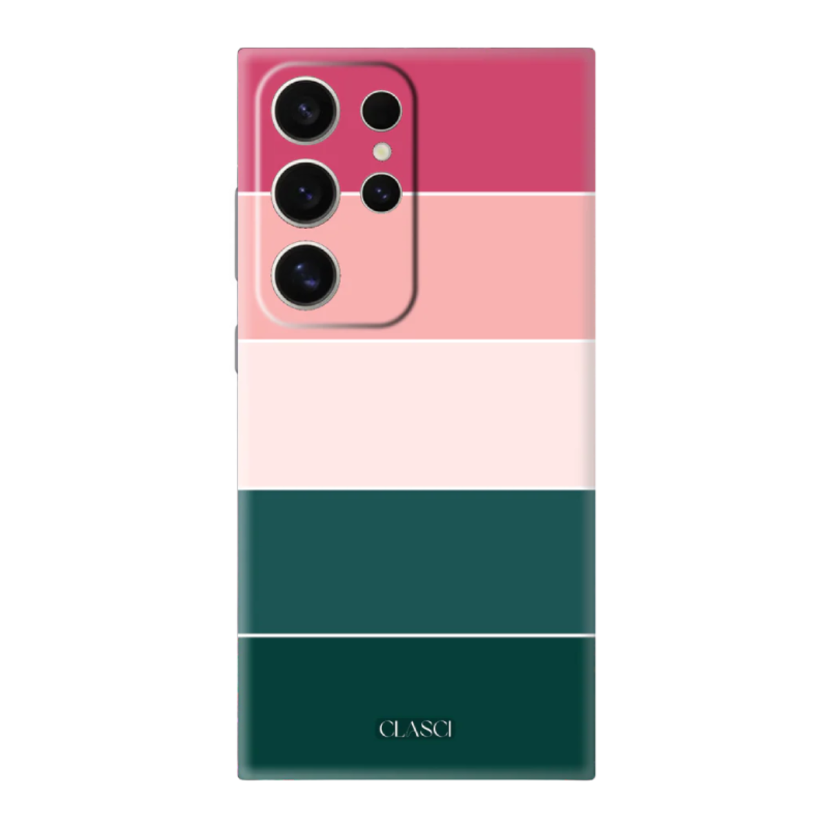 Green And Pink Colour Scheme Silicone Phone Case