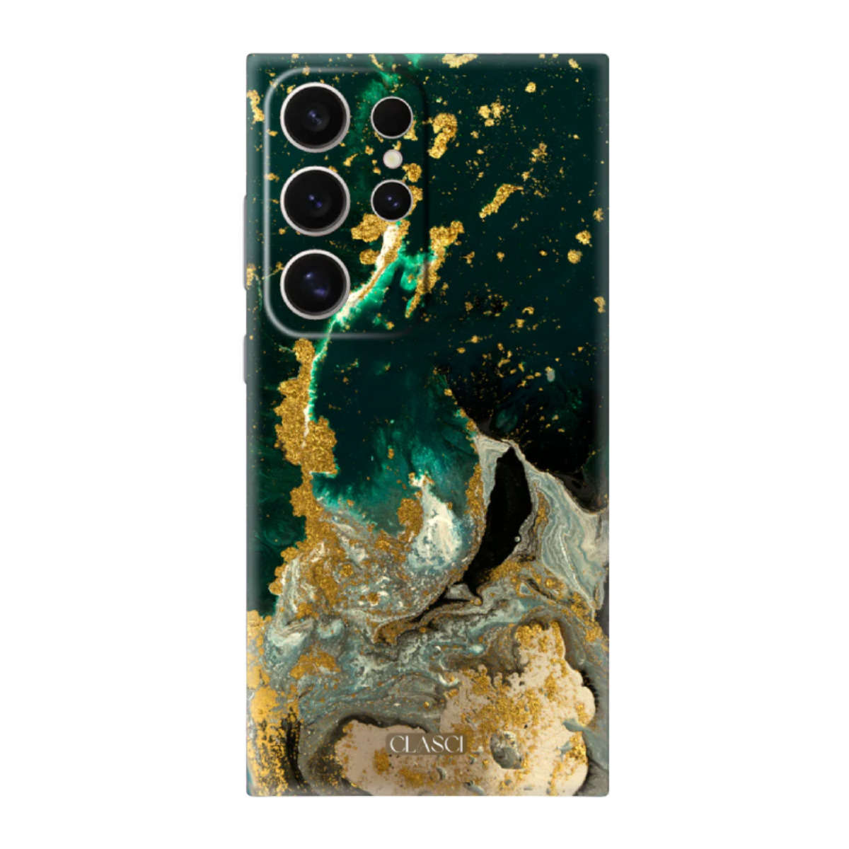 Green Marble Phone Cover, Slim and Lightweight