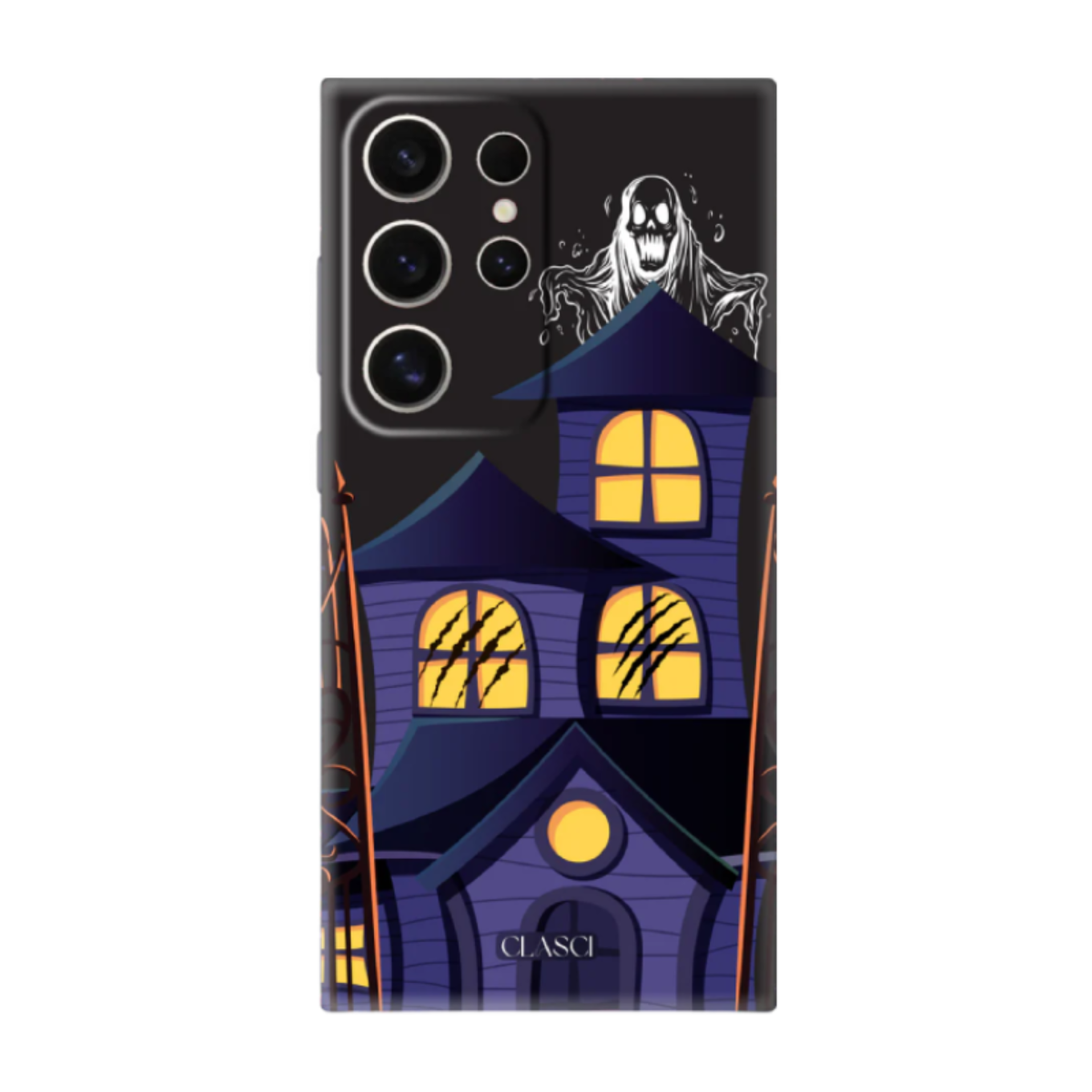 Halloween Haunted House Silicone Phone Case