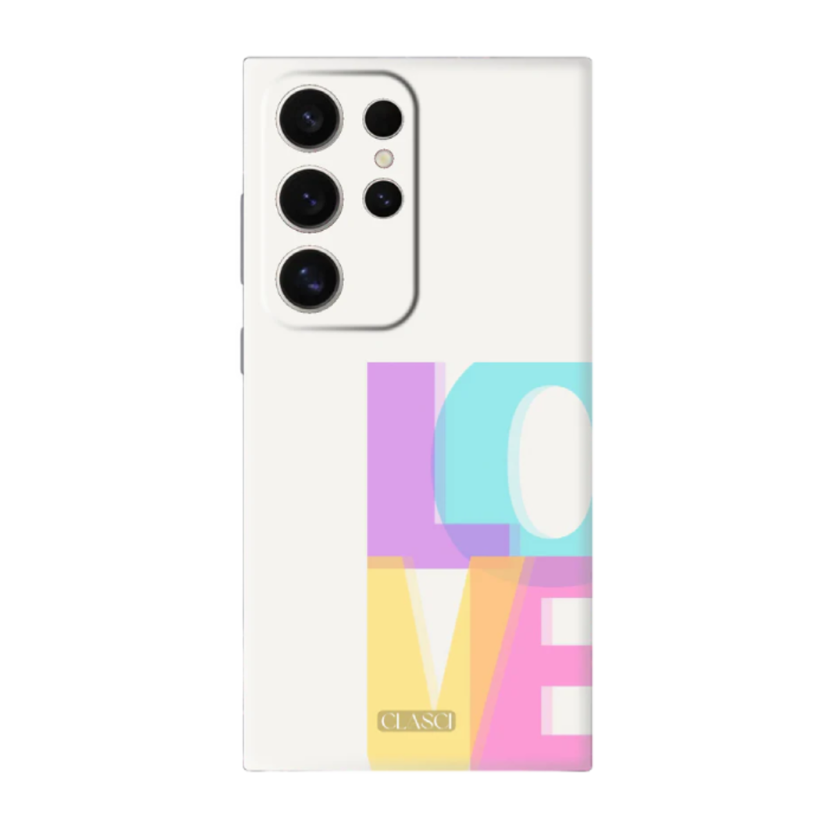 “LOVE” Typography Solid Silicone Phone Case
