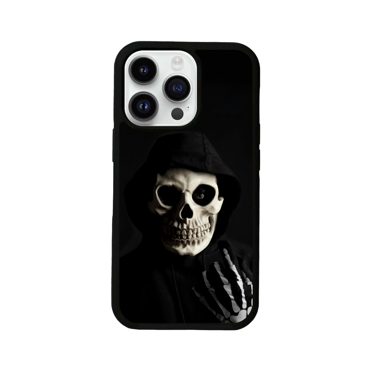 Hooded Scary Skeleton Mobile Case
