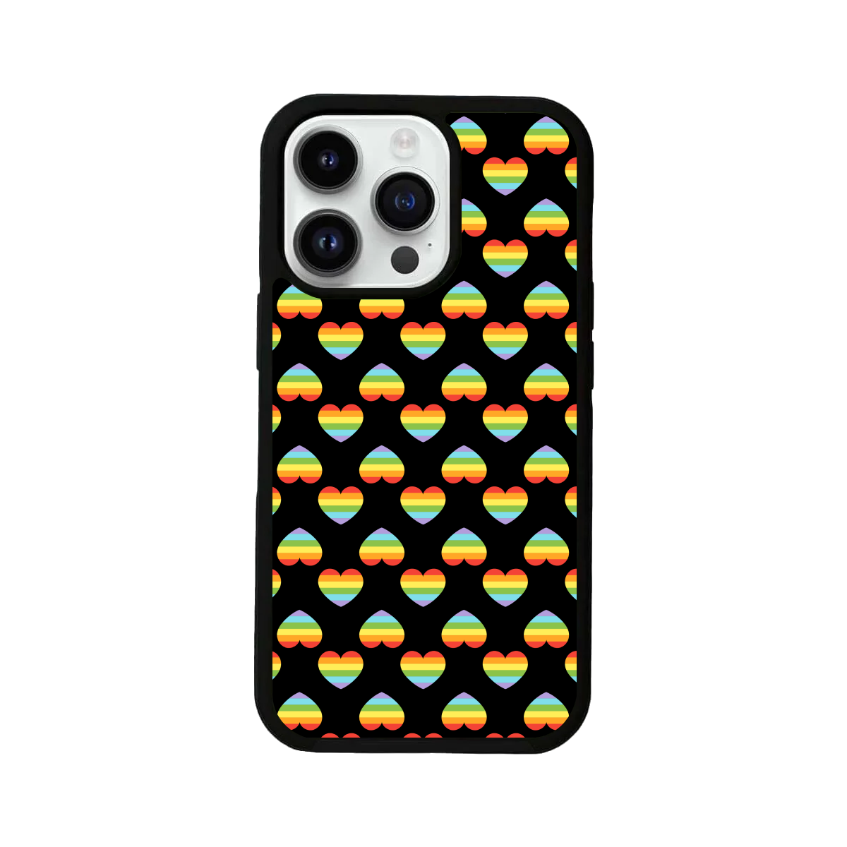 My Pride Hearts Rainbow iPhone Cover