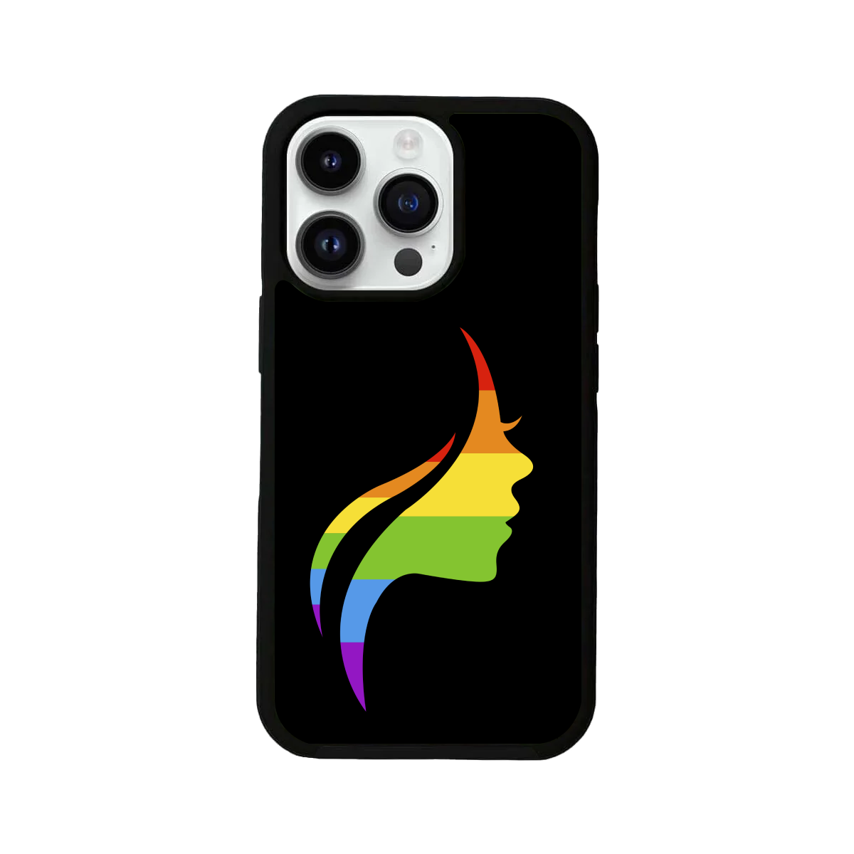 My Pride Colorful Rainbow Face iPhone Cover