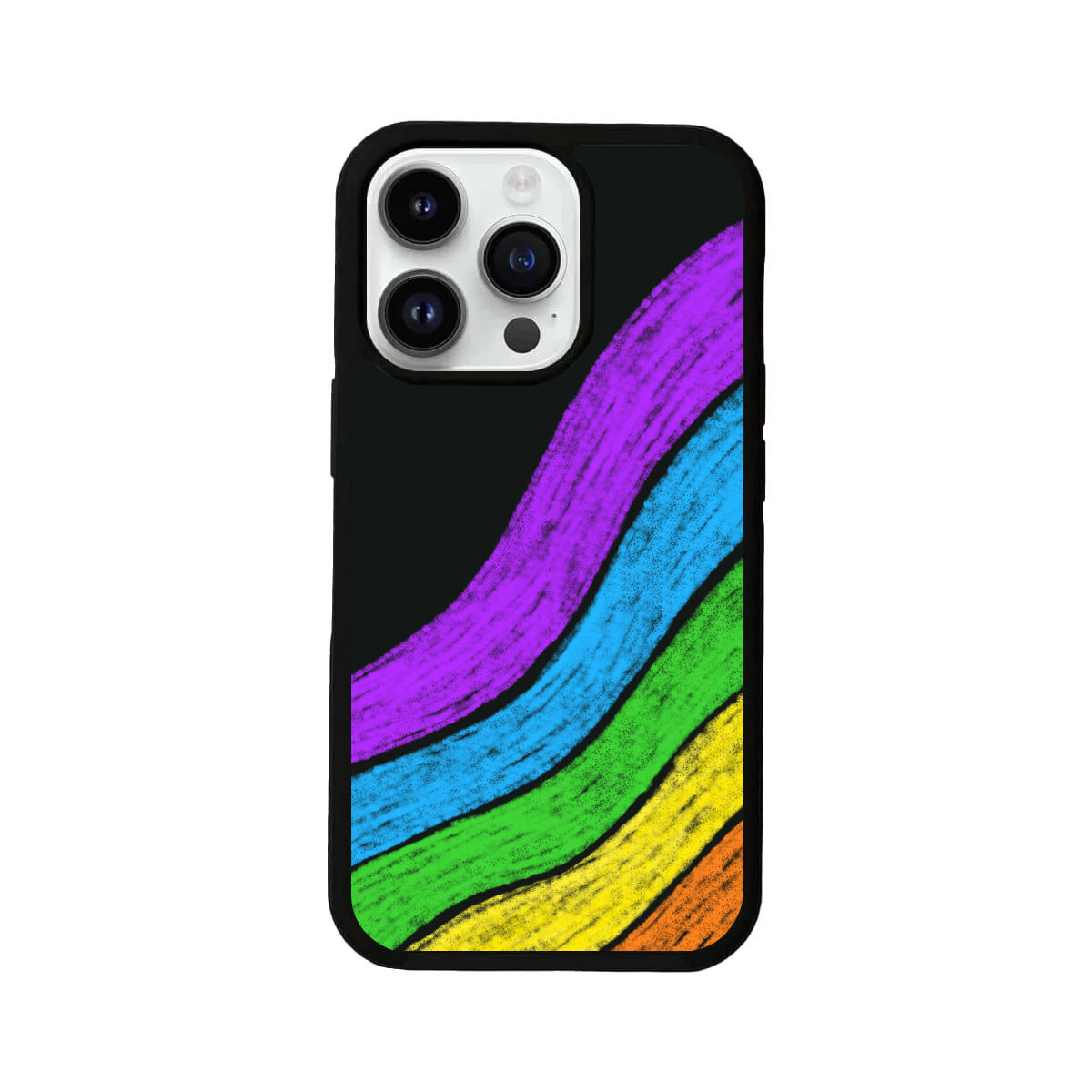 My Pride Rainbow Curve Pattern iPhone Cover