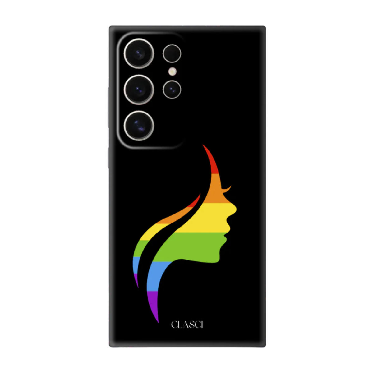 My Pride Colorful Rainbow Face Silicone Phone Case
