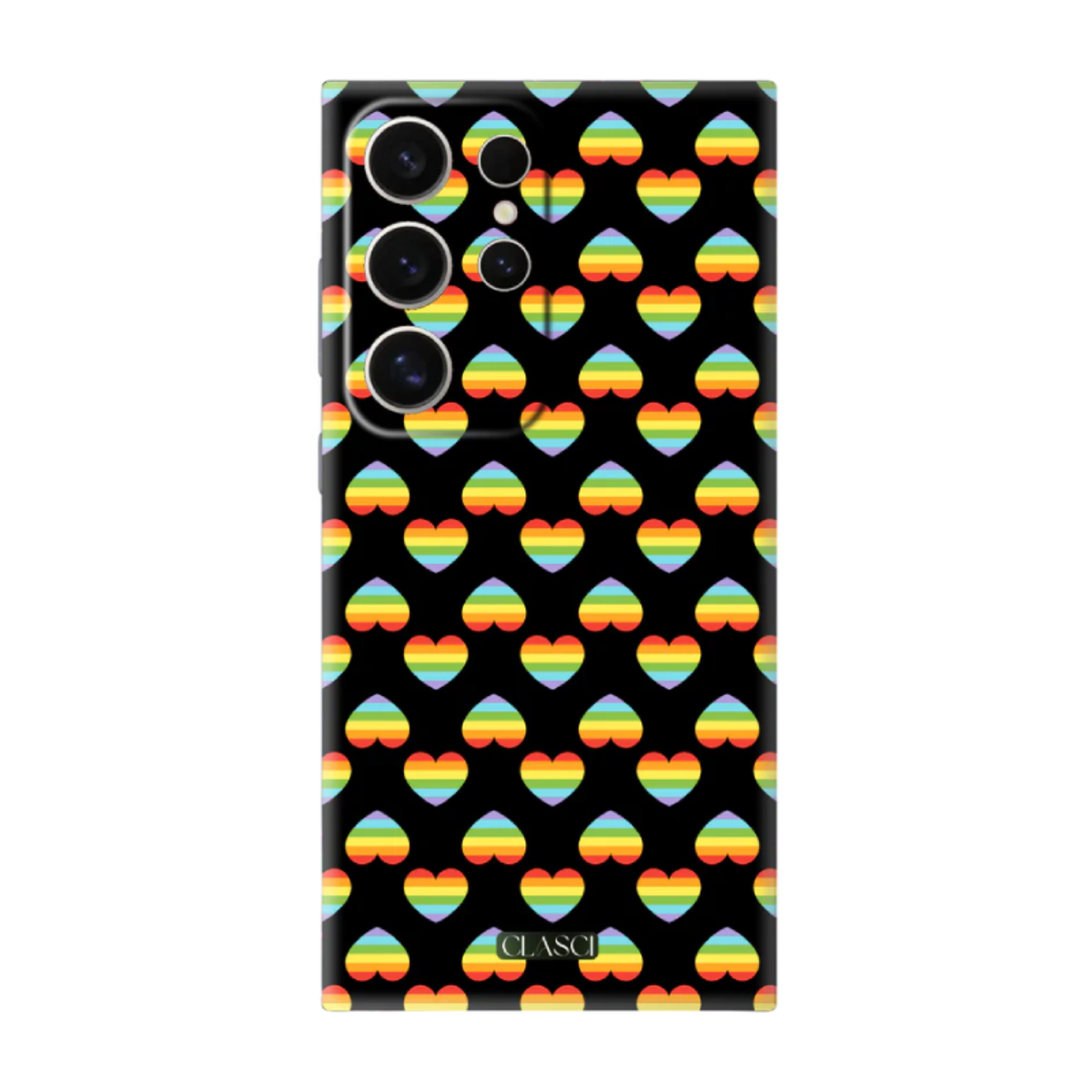 My Pride Hearts Rainbow Silicone Phone Case