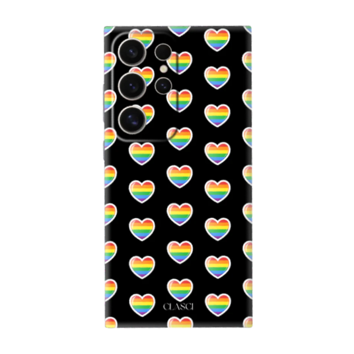 My Pride Rainbow Heart Silicone Phone Case