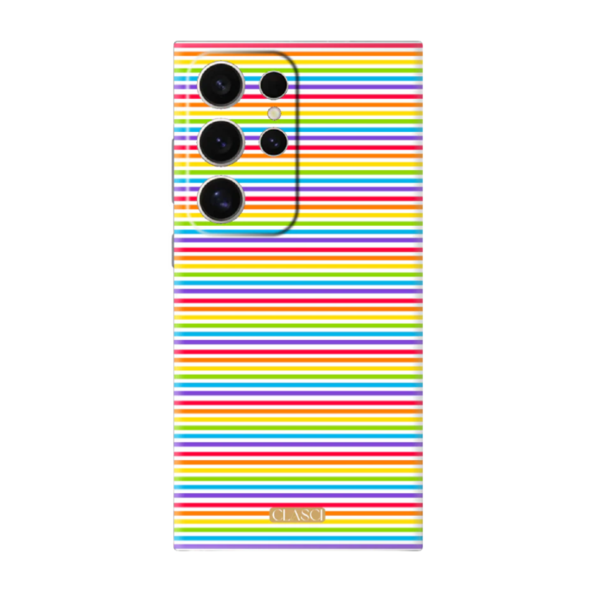 My Pride Rainbow Horizontal Stripes Silicone Phone Case