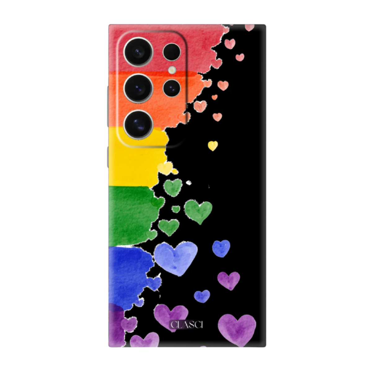 My Pride Abstract Rainbow Colors Paint Silicone Phone Case