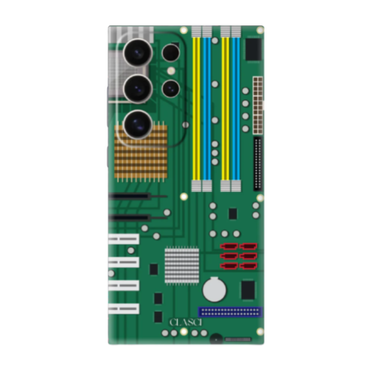 PC Hardware Motherboard Inspired Silicone Phone Case