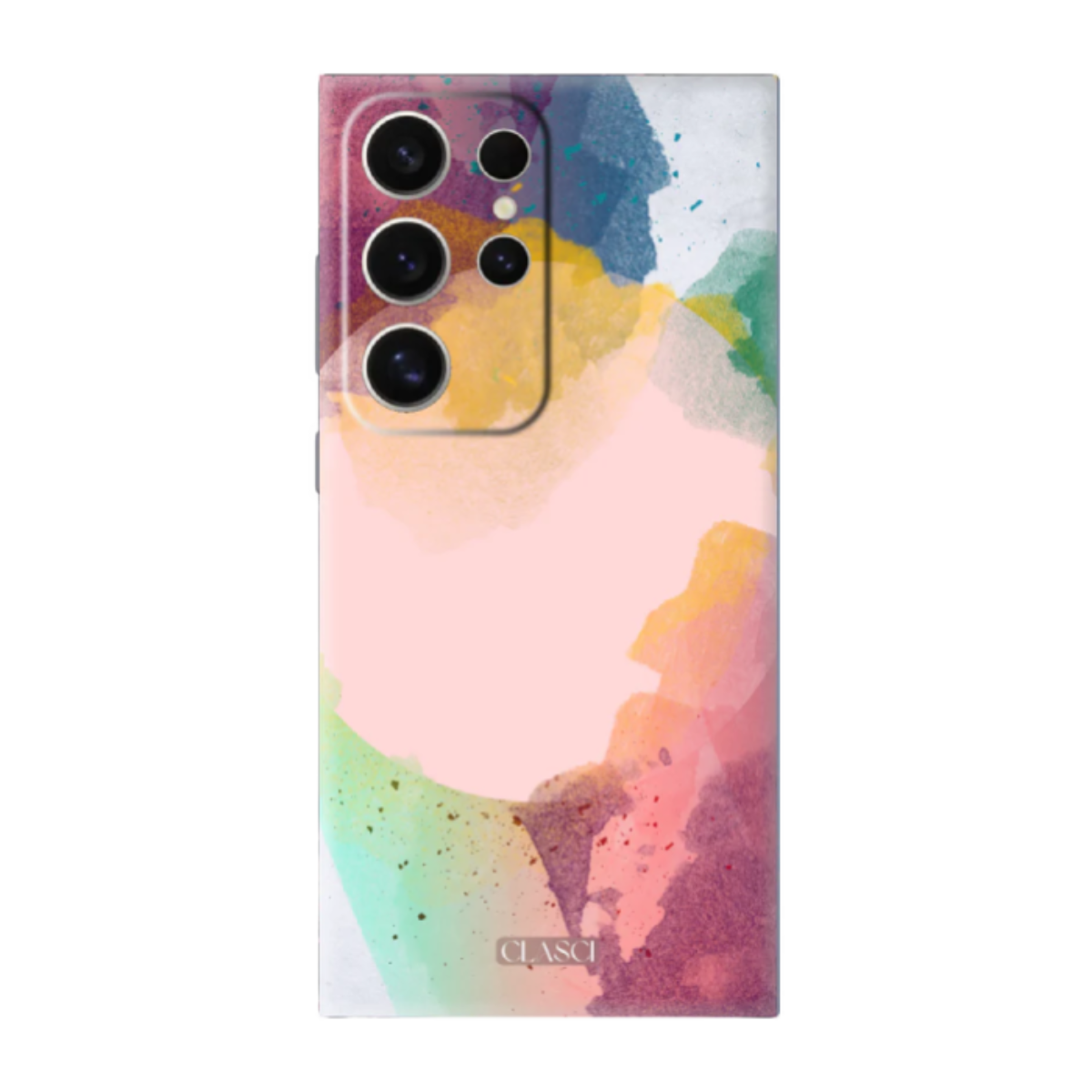 Pastel Splash Design Solid Silicone Phone Case