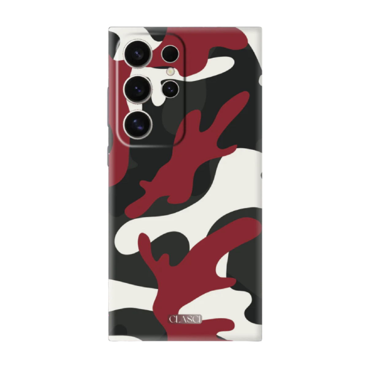 Plum Camouflage Silicone Phone Case