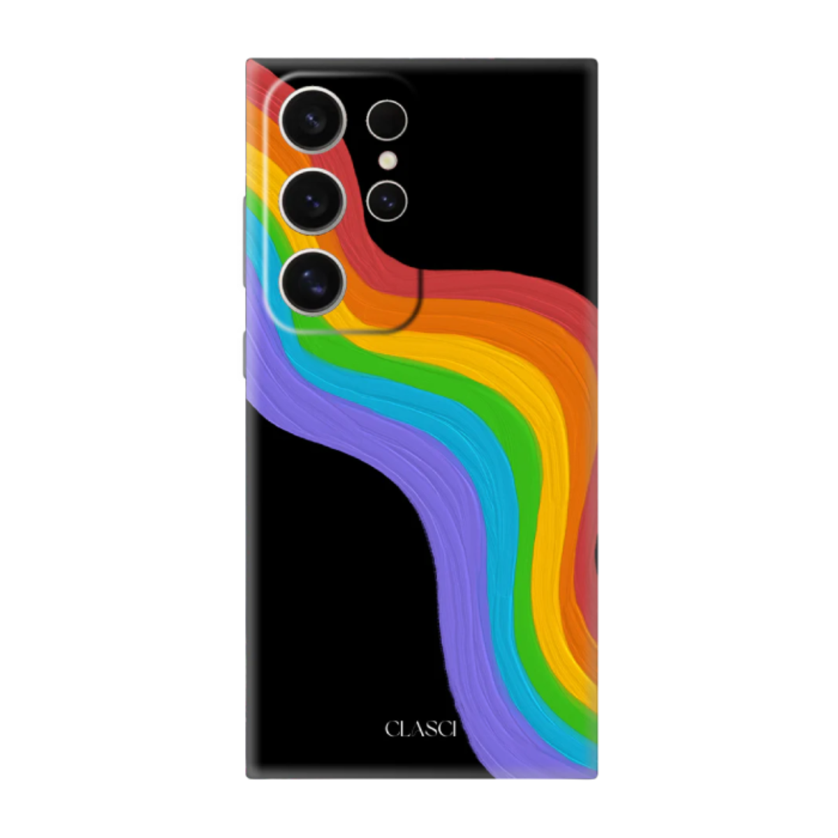 Rainbow Wave Phone Cover, Slim and Lightweight