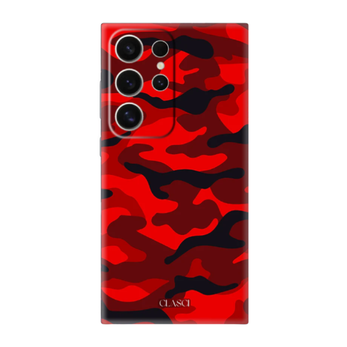 Red Camouflage Silicone Phone Case