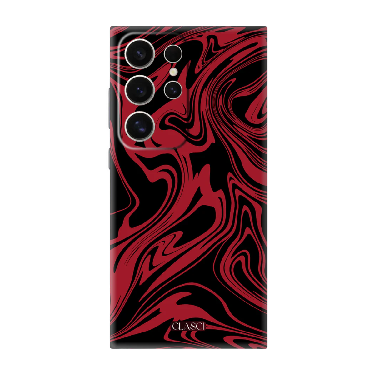 Red Marble Phone Cover, Slim and Lightweight