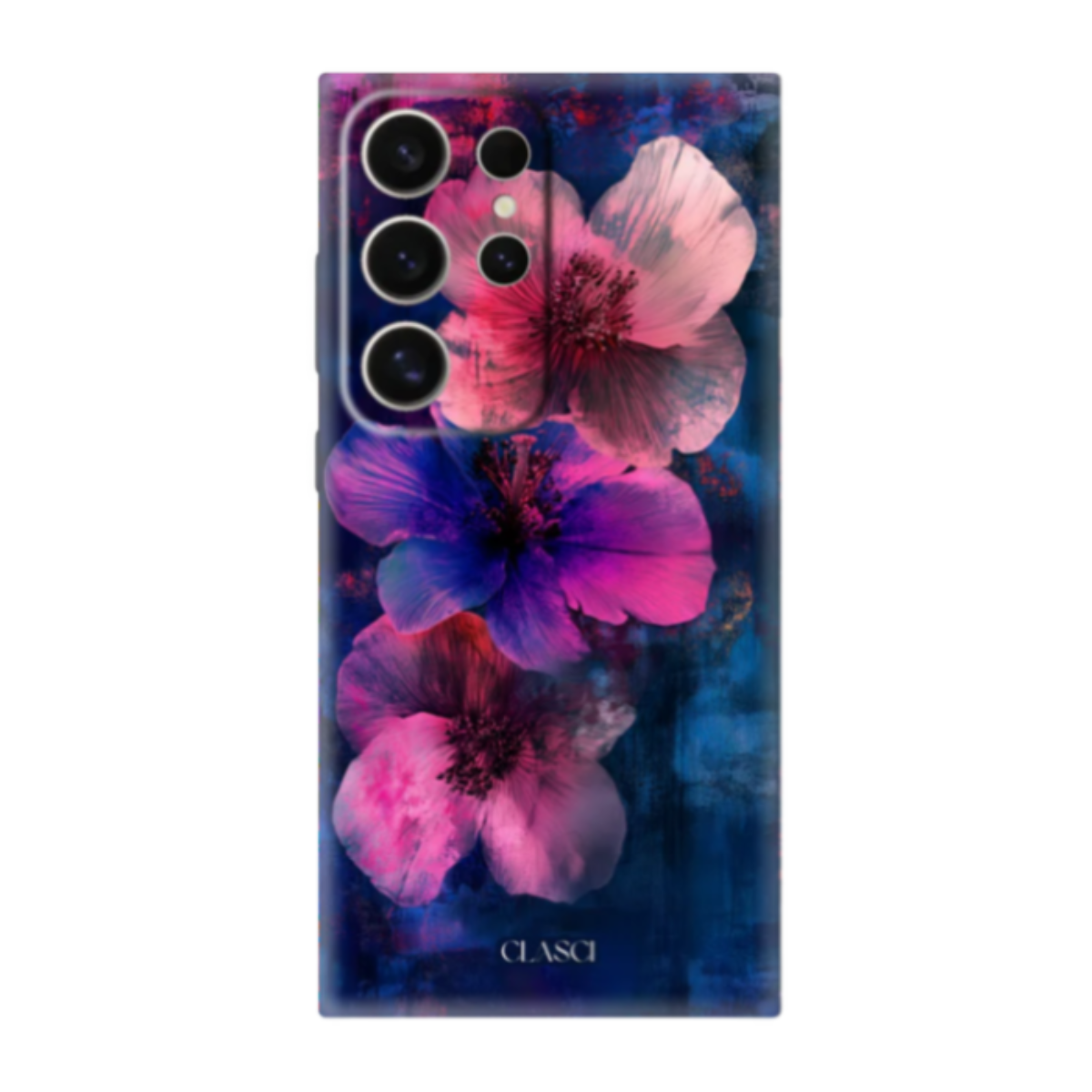 Abstract Fractal Floral Design Silicone Phone Case