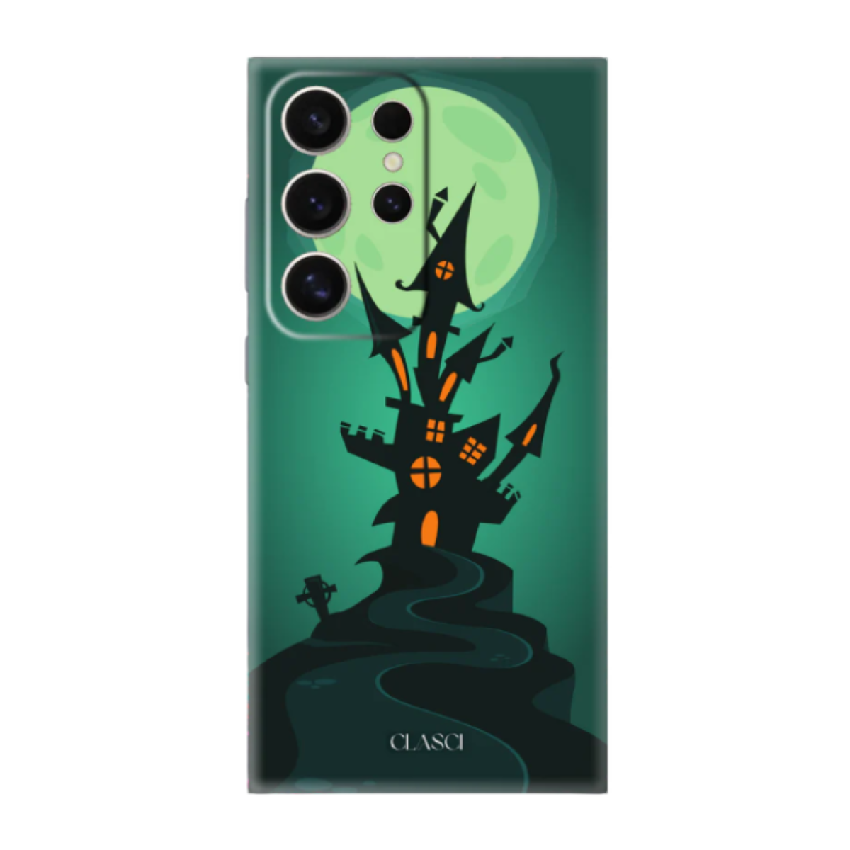 Scary Cartoon House Phone Cover, Slim and Lightweight