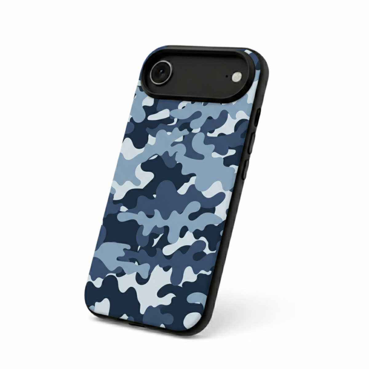 Navy Blue Camo iPhone Cover