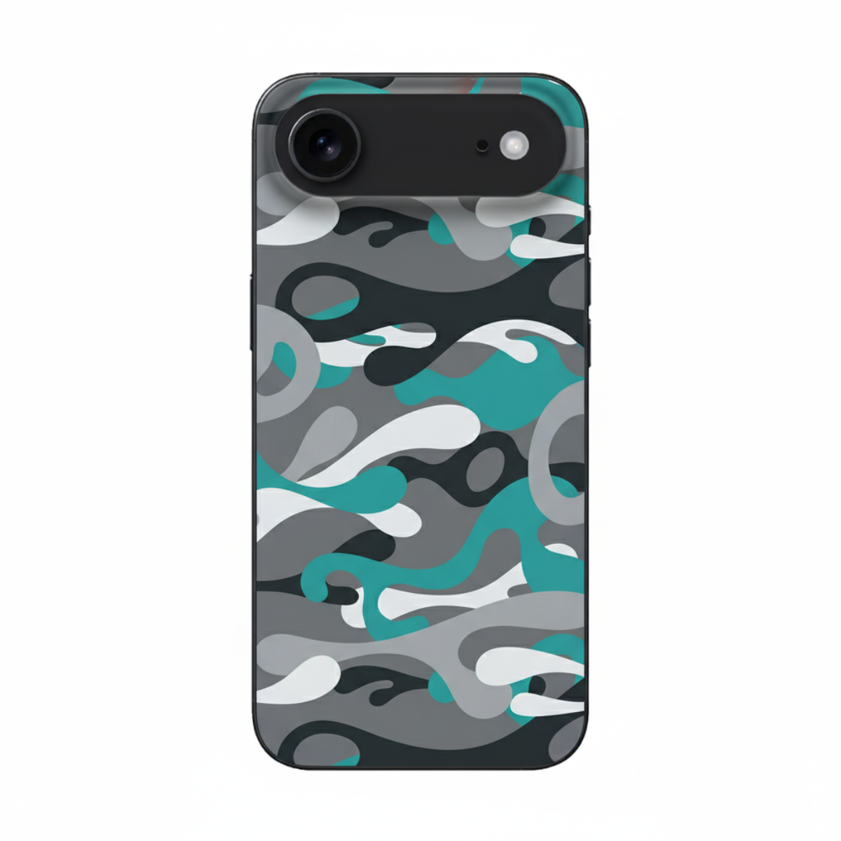 Grey & Cyan Camo Cover, Durable and Lightweight