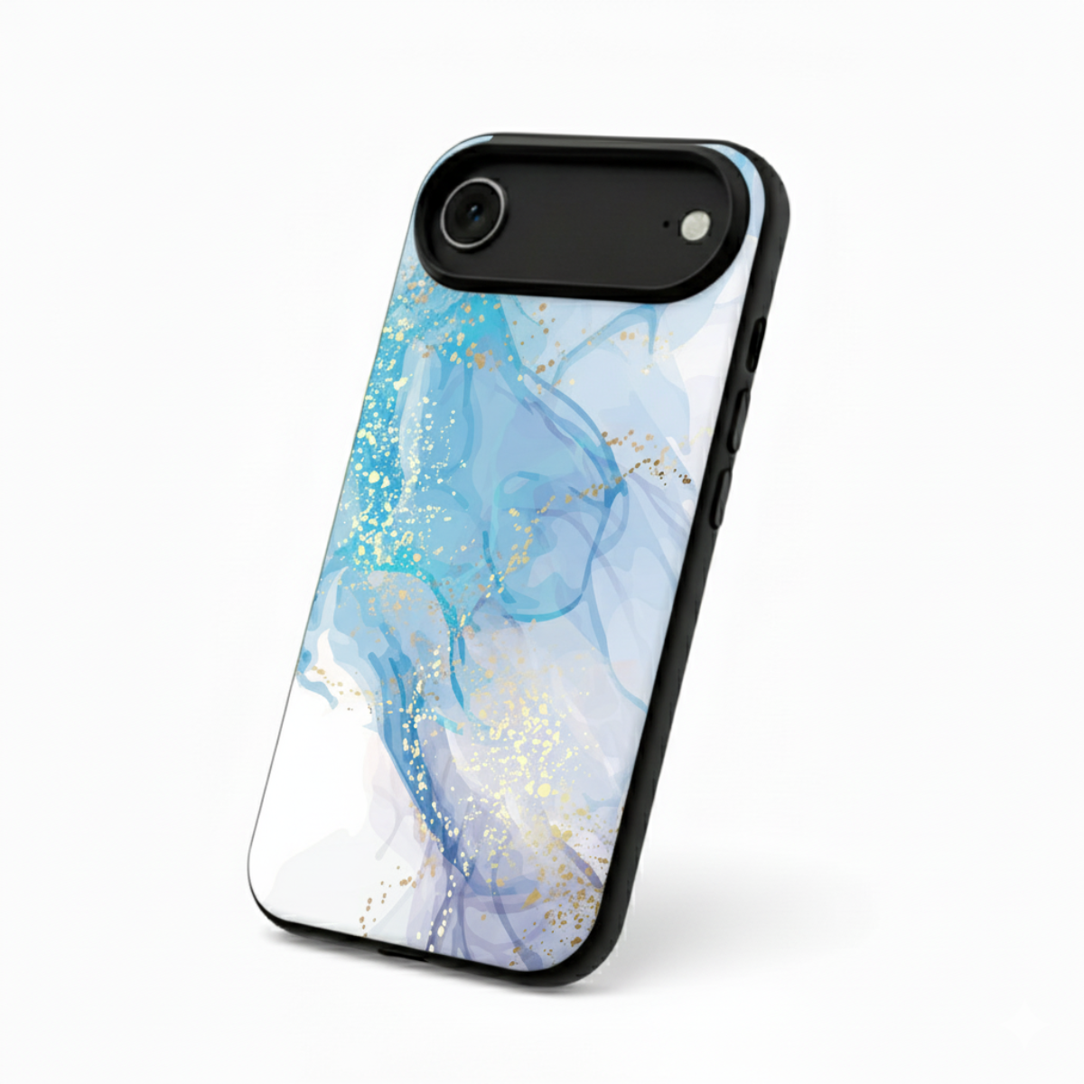 Blue Watercolor Marble iPhone Cover