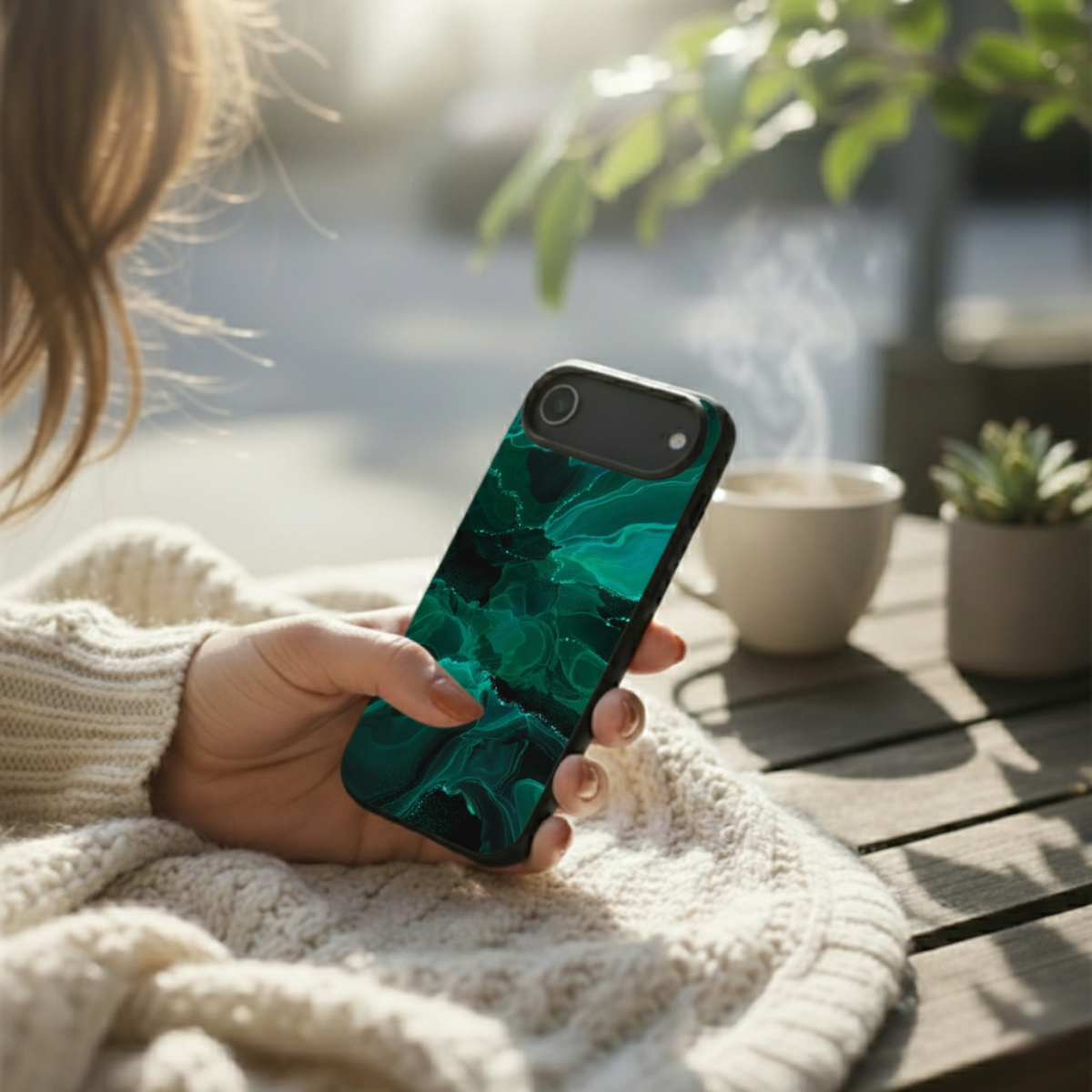 Green Marble iPhone Cover