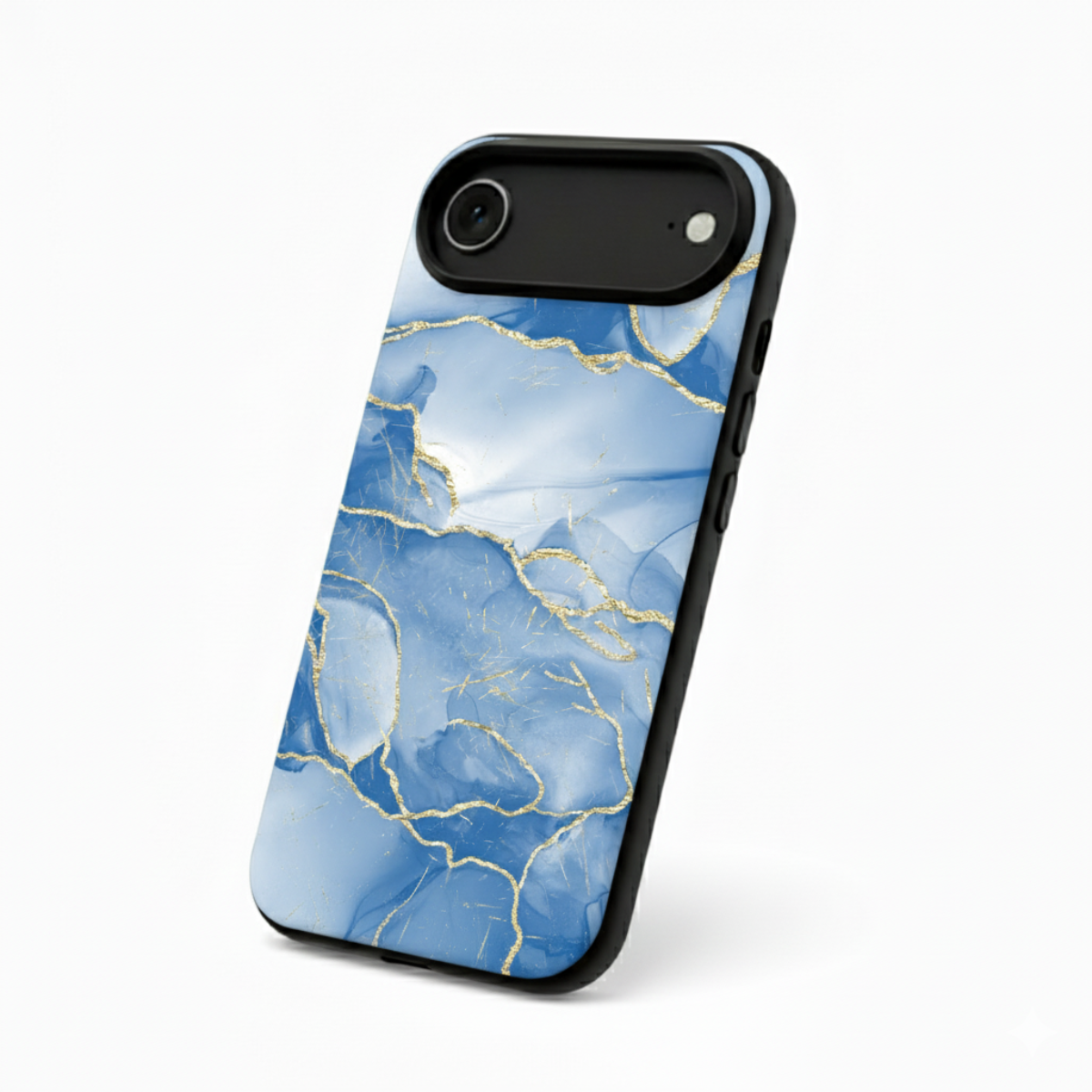 Blue Decor Marble iPhone Cover